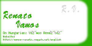 renato vamos business card